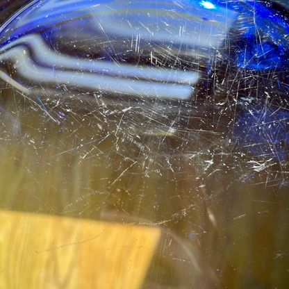 Cobalt Blue Glass 10.5" Dinner Plates