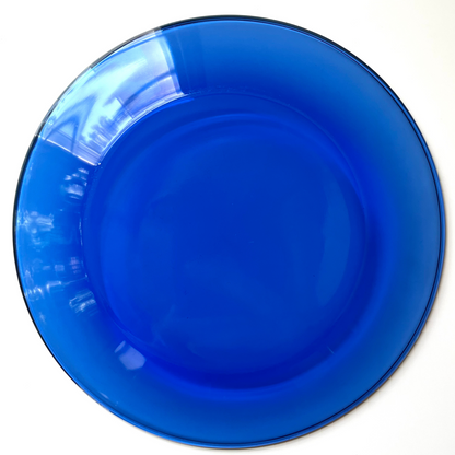 Cobalt Blue Glass 10.5" Dinner Plates