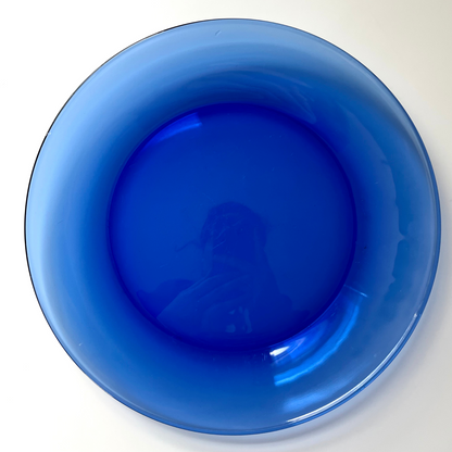 Cobalt Blue Glass 10.5" Dinner Plates