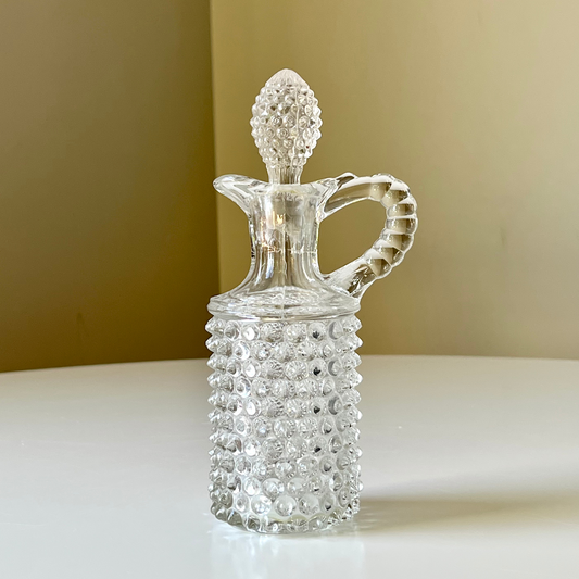 Hobnail Glass Cruet by Model Flint Glass Company