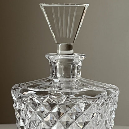 Elongated Diamond Crystal Decanter