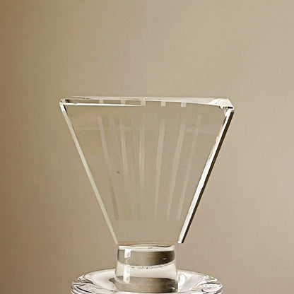 Elongated Diamond Crystal Decanter