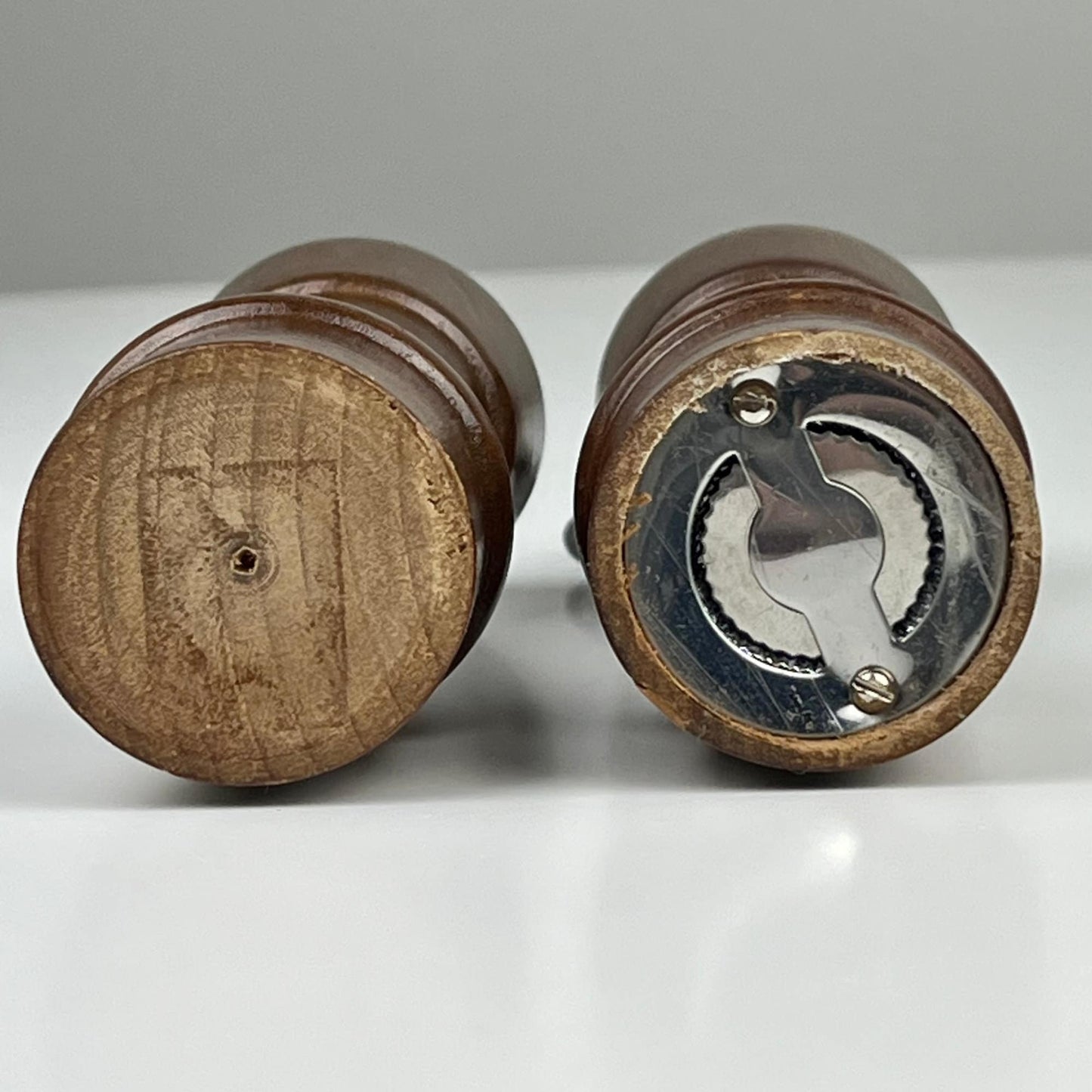 1970s Wood Salt Shaker & Pepper