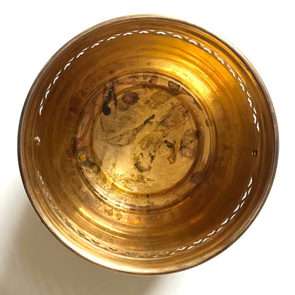 Indian Brass Cachepot with Decorative Handles