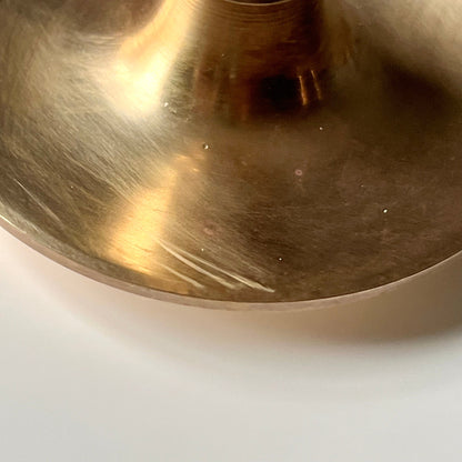 Brass Taper Candle Holders with Descending Heights