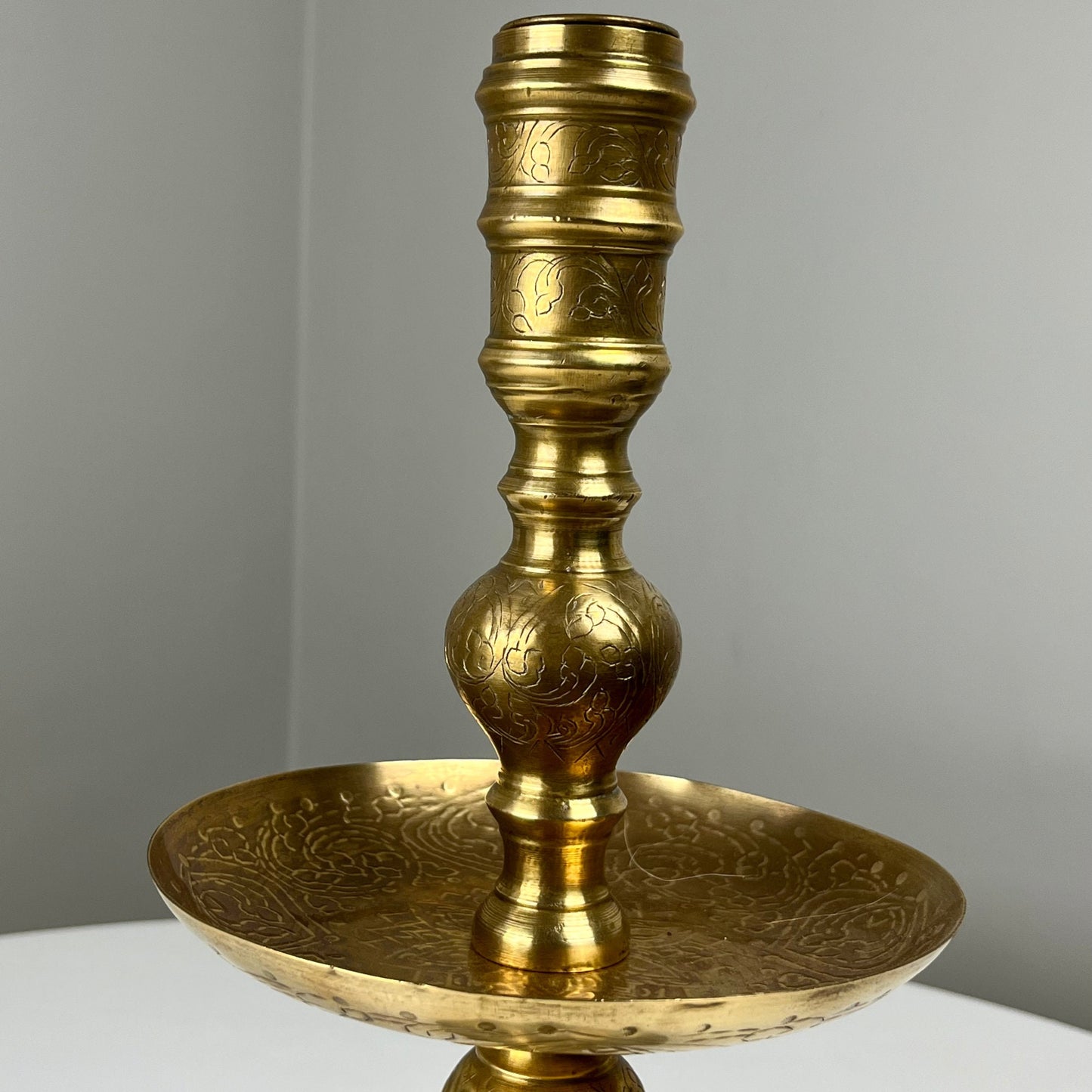 Large Solid Brass Beehive Incense Holder