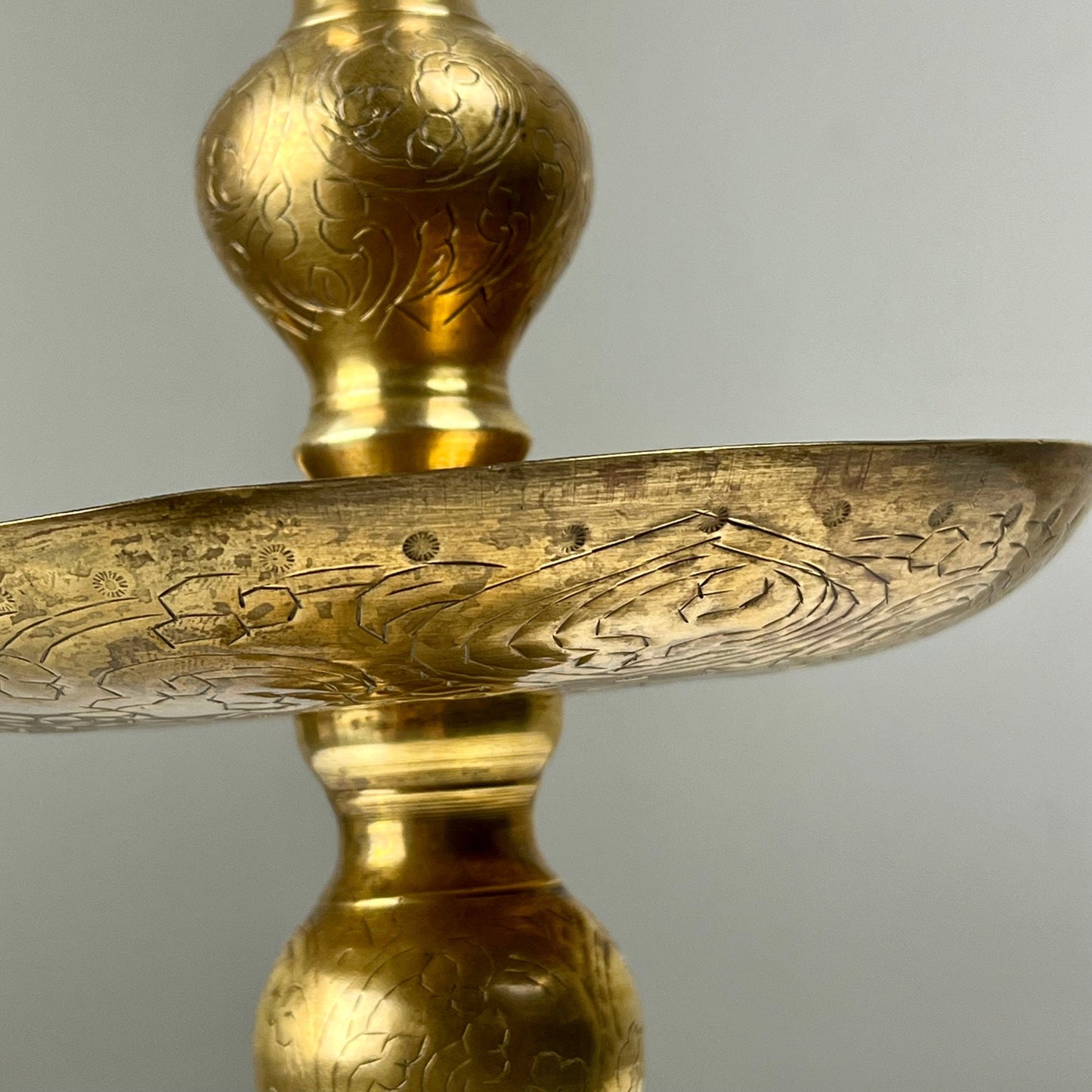 Large Solid Brass Beehive Incense Holder