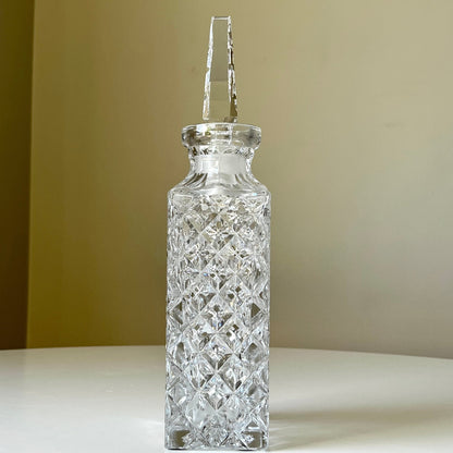 Intricate Diamond Crystal Liquor Decanter