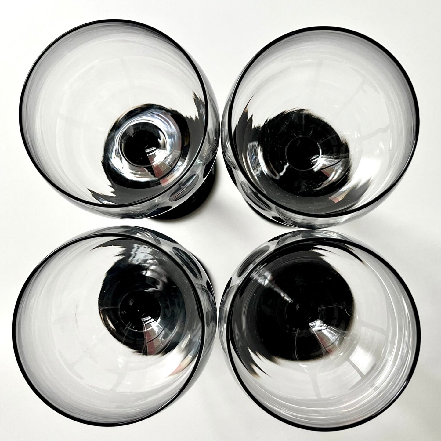 Black Stem Wine Glasses By Luminarc (10 fl oz)