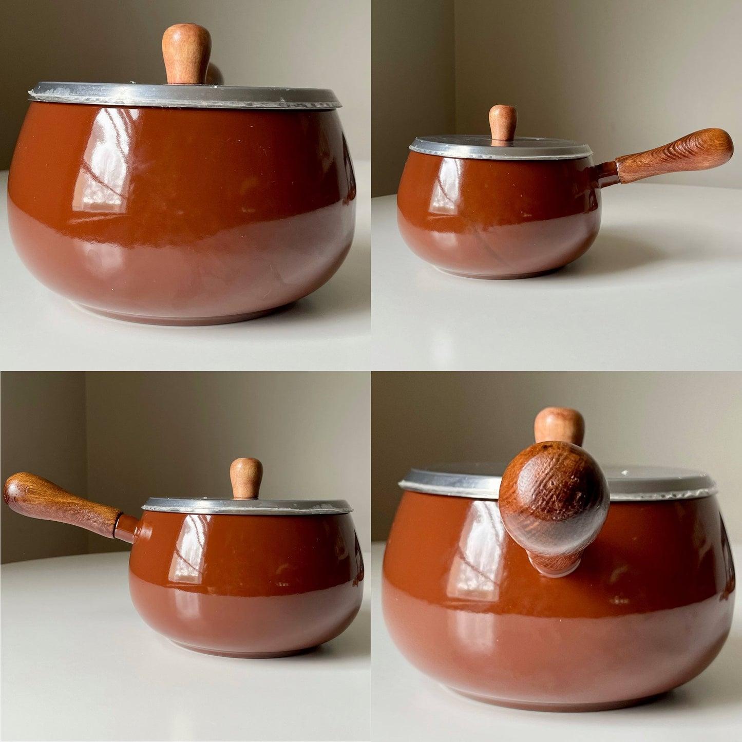 Vintage 1970s Fondue Set with Skewers