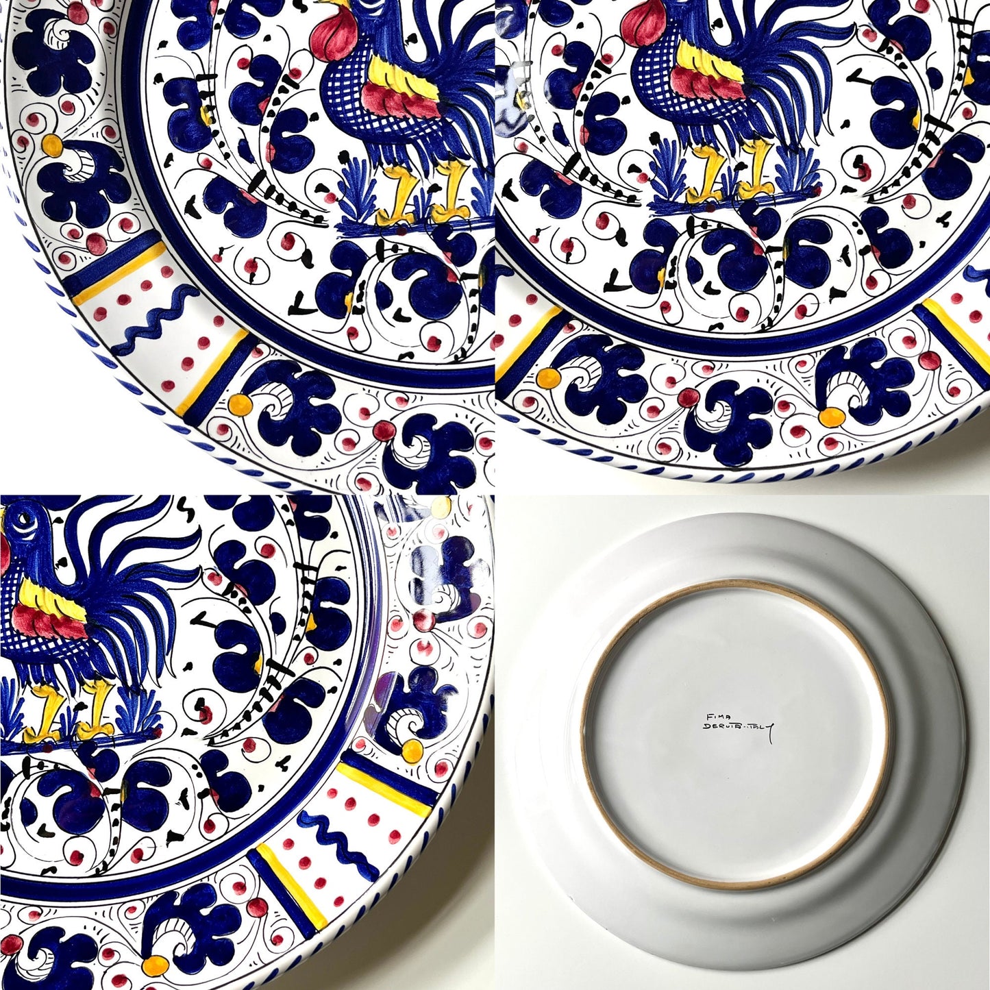 Hand Painted Buffet Platter by Deruta of Italy