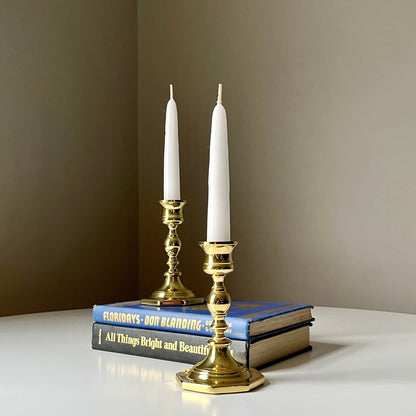 Brass Taper Candlestick Holders by Baldwin