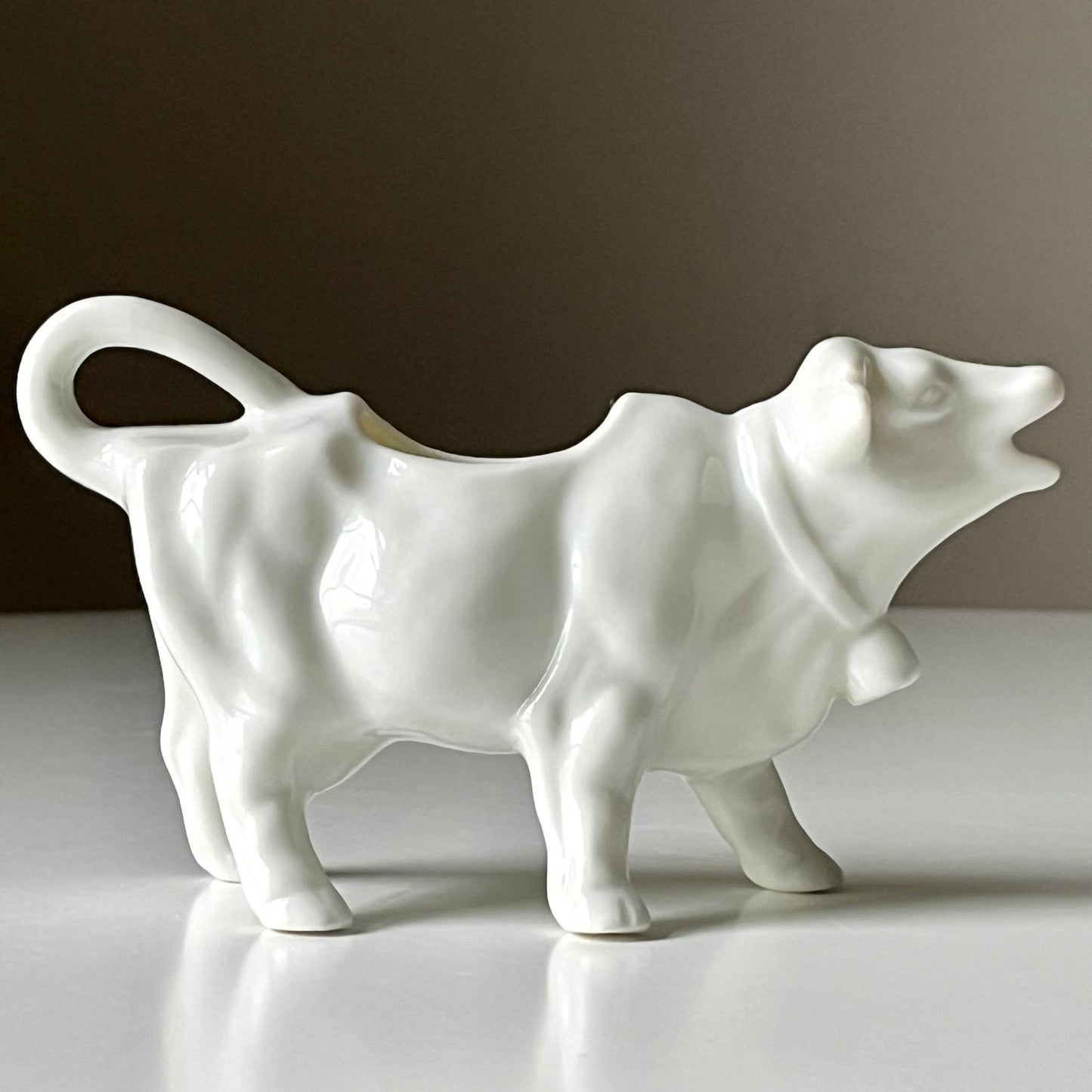 White Ceramic Cow Shaped Creamer