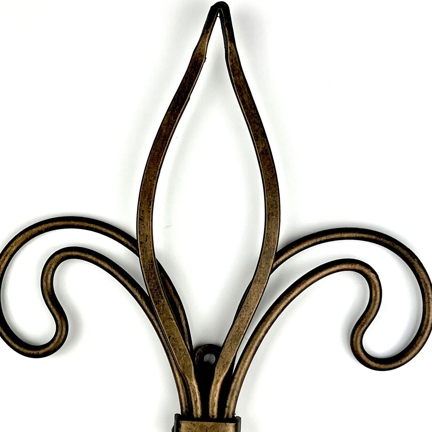 Bronze Fleur de Lis Candle Wall Sconces