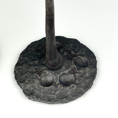 Hand Forged Industrial Flower Shaped Candle Holders