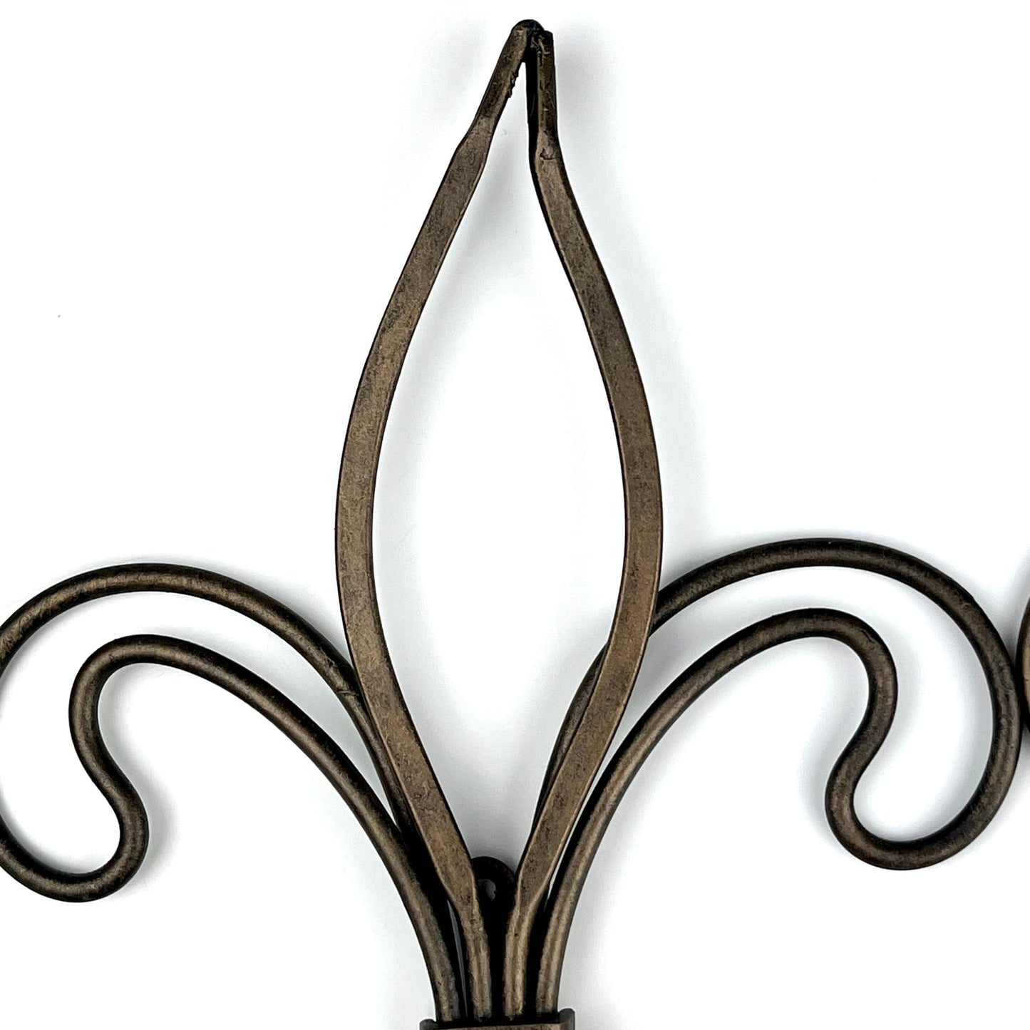 Bronze Fleur de Lis Candle Wall Sconces