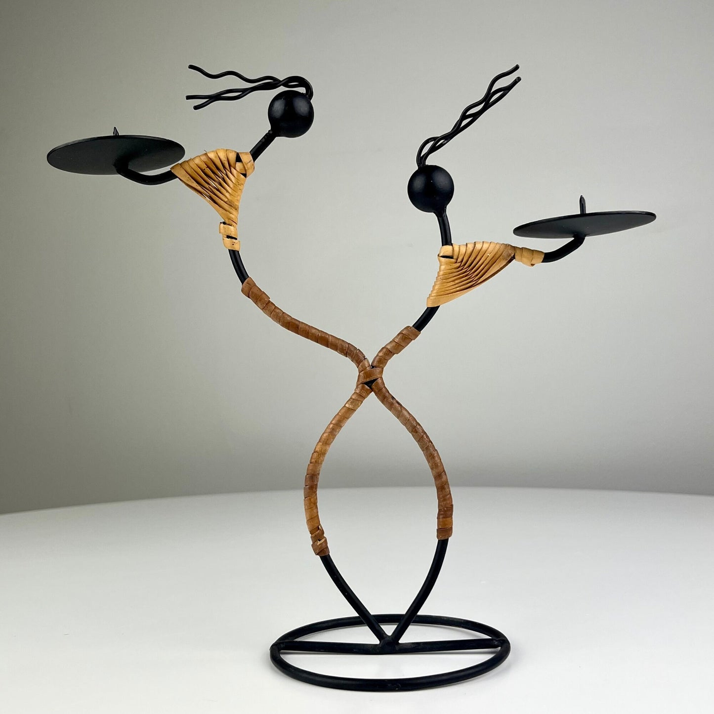 Double Candle Holder Sculpture of Two Woman by Laurids Lonborg