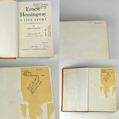 Ernest Hemingway A Life Story by Carlos Baker