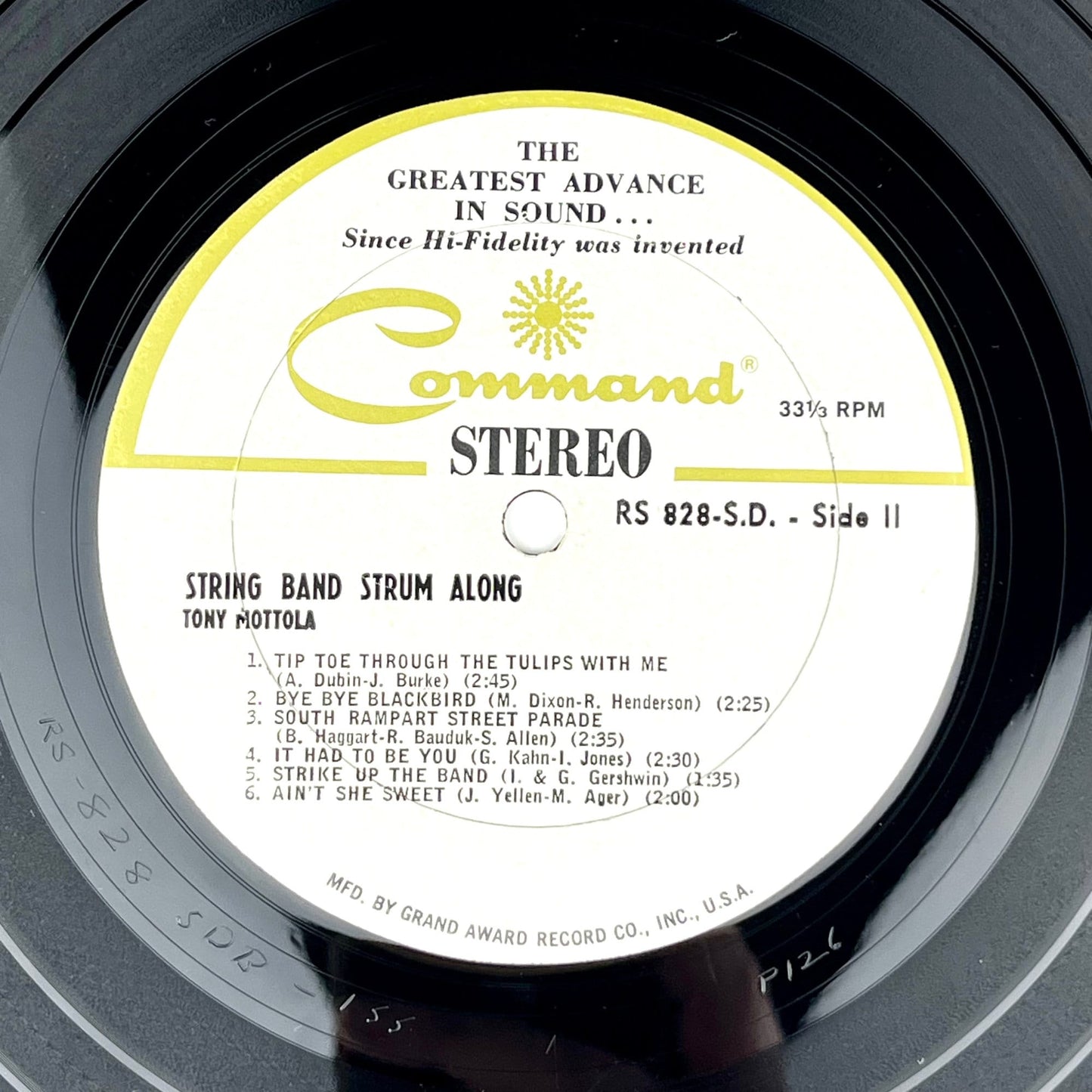 Tony Mottola String Band Strum-Along Album