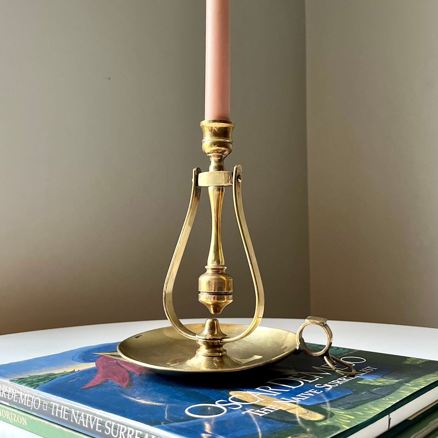 Brass Maritime Gimbal Candle Holder