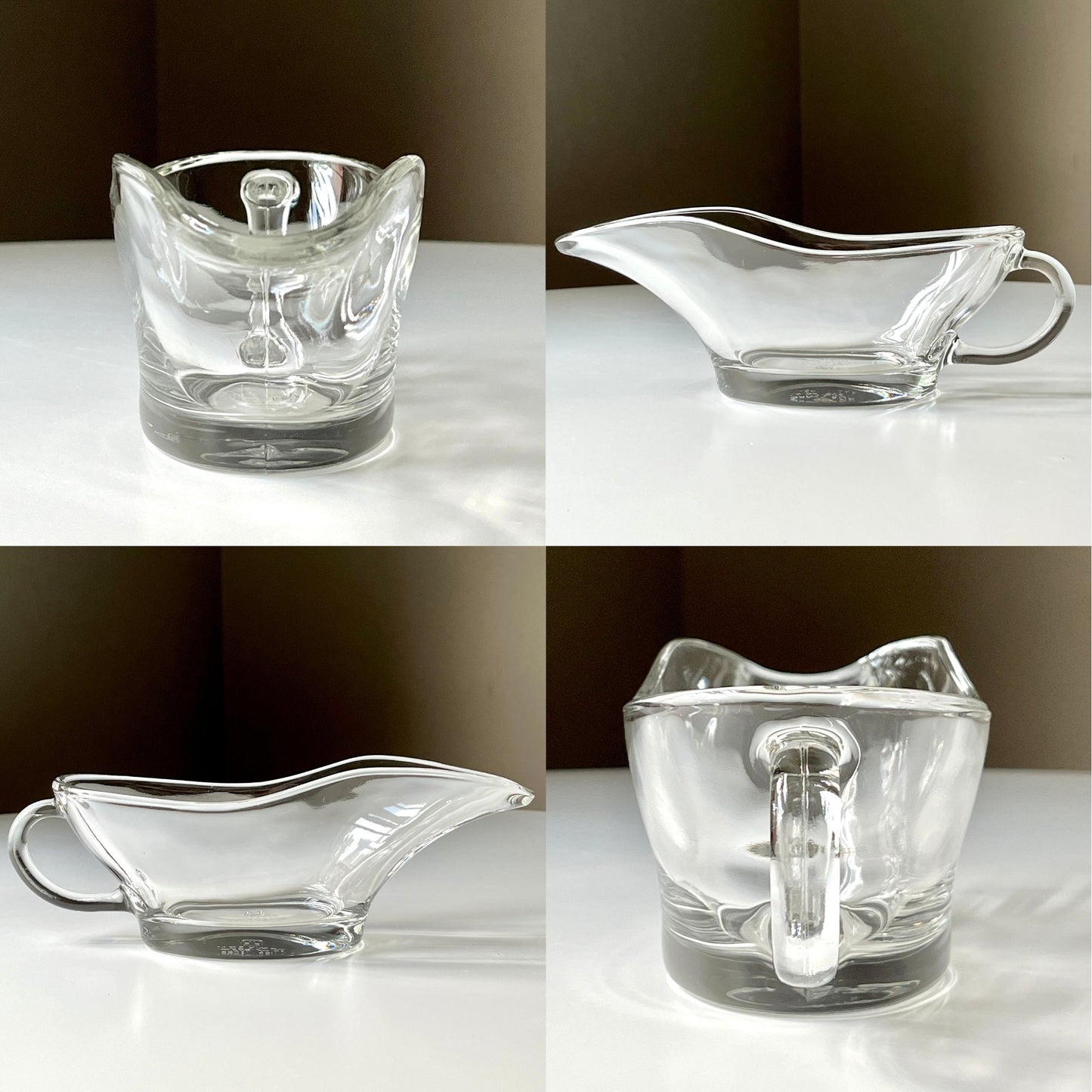 Sleek Clear Glass Sauce Boat by Anchor Hocking