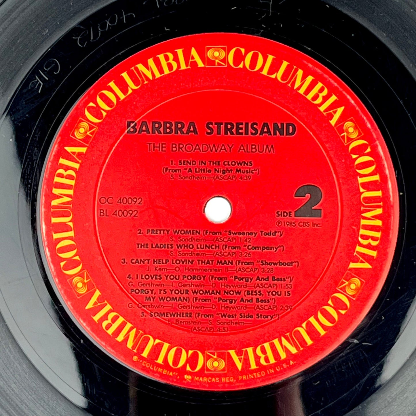 The Broadway Album by Barbra Streisand