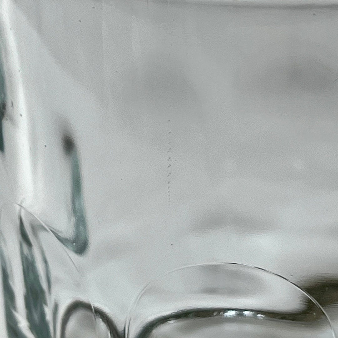 Thumb Print Clear Glass Mugs by Arcoroc France