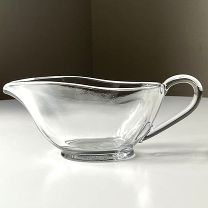 Sleek Clear Glass Sauce Boat by Anchor Hocking