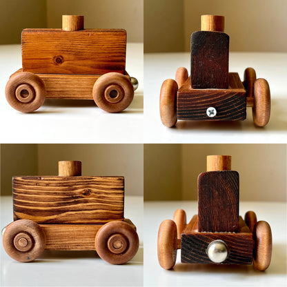 Solid Wood Train Kids Toy