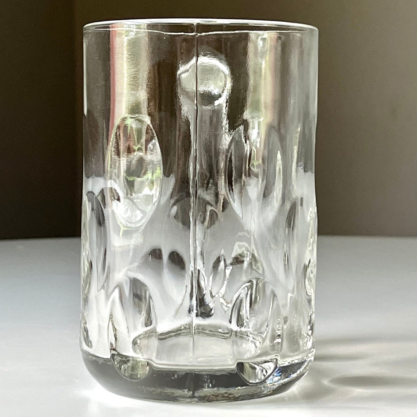 Thumb Print Glass Beer Mugs