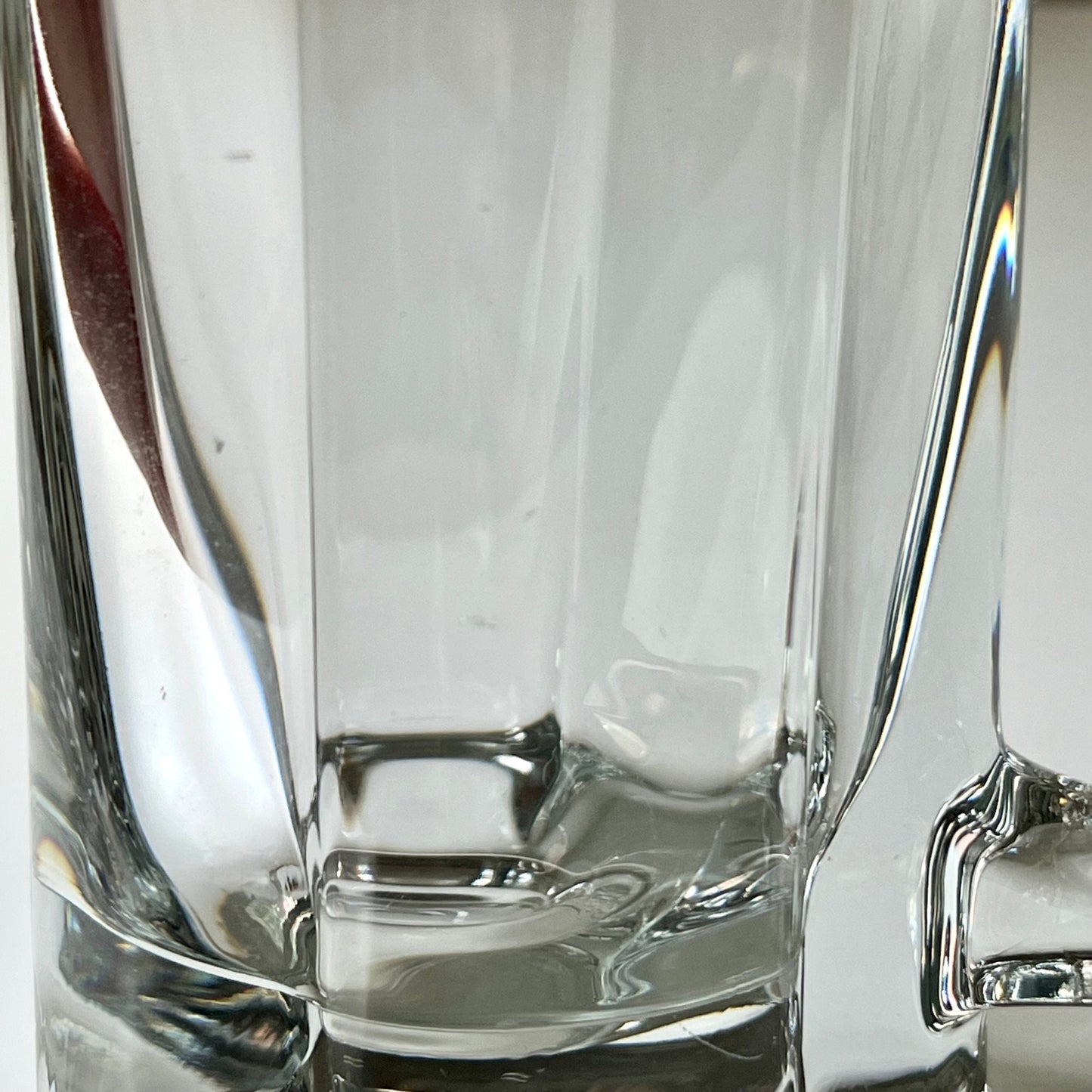 Vertical Ribbed Glass Beer Mugs