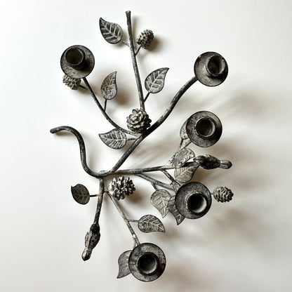 Art Nouveau Style Metal Candelabra