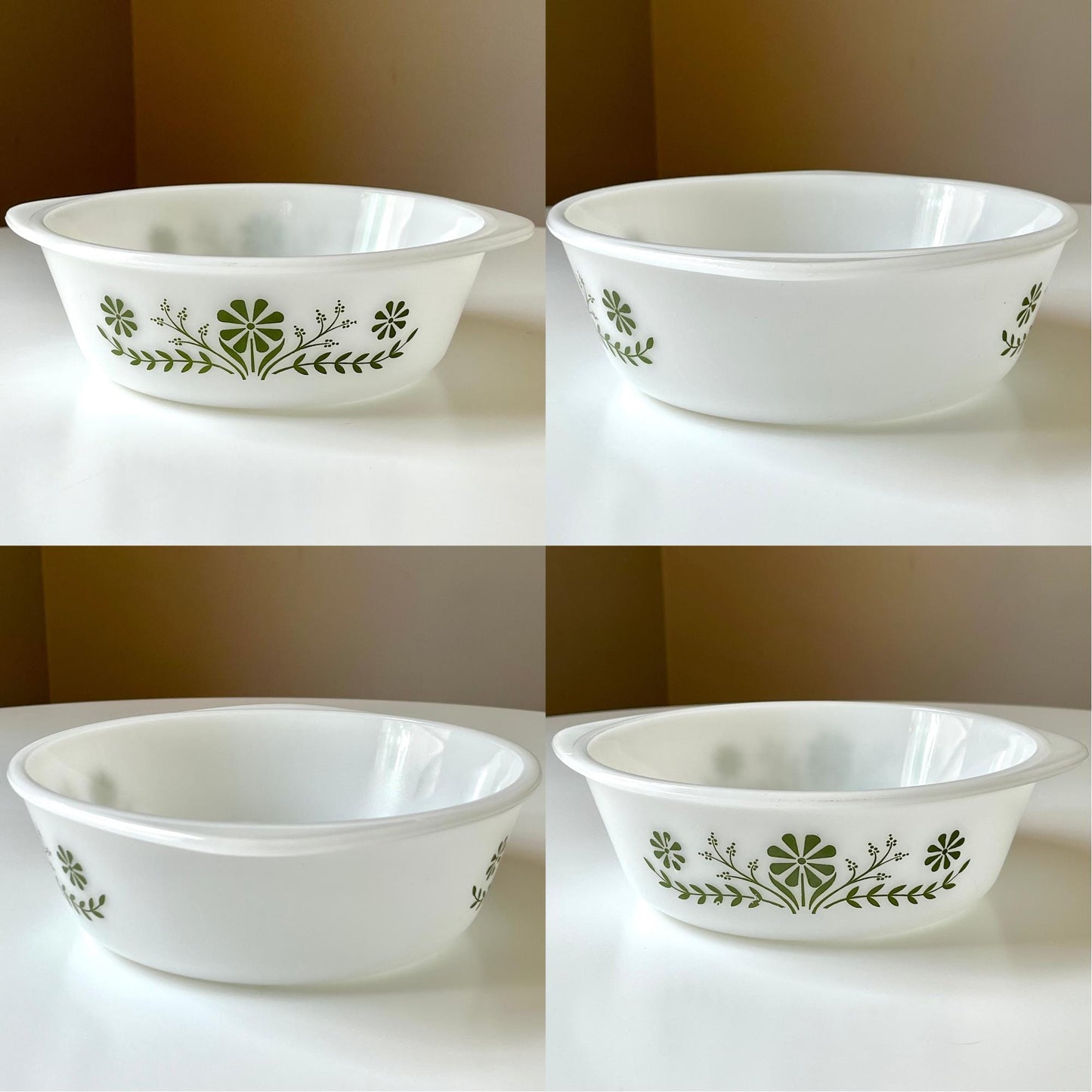 Vintage 1960s Glasbake 2 Quart Casserole Dish