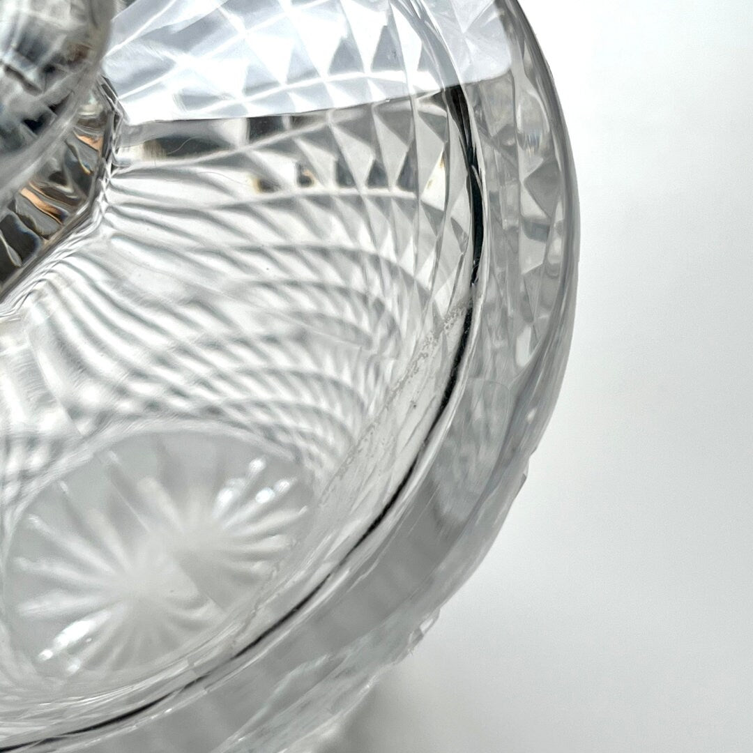 Elongated Diamond Crystal Decanter