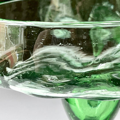 Hand Blown Green Margarita Glasses