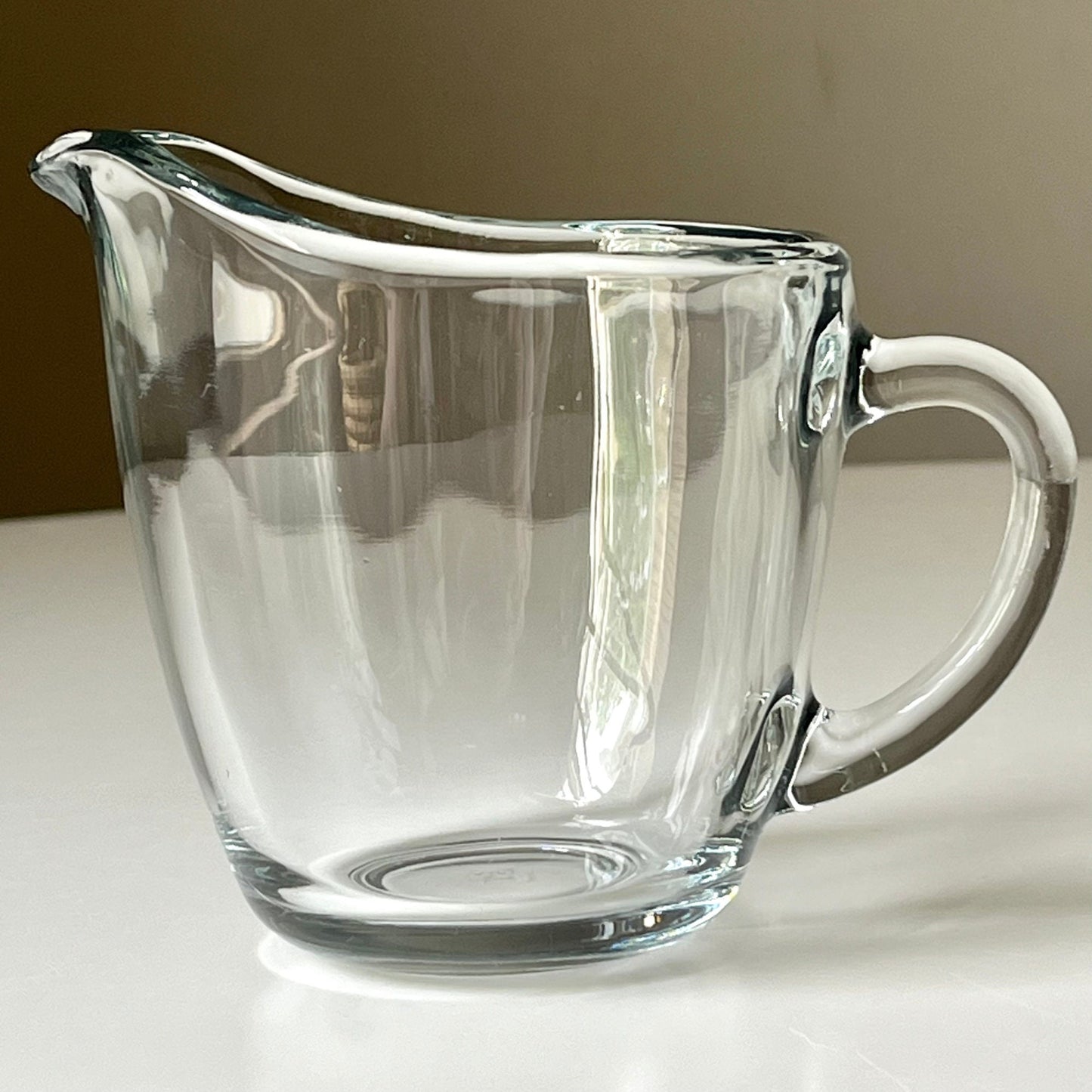 Sleek Clear Glass Creamer by Anchor Hocking