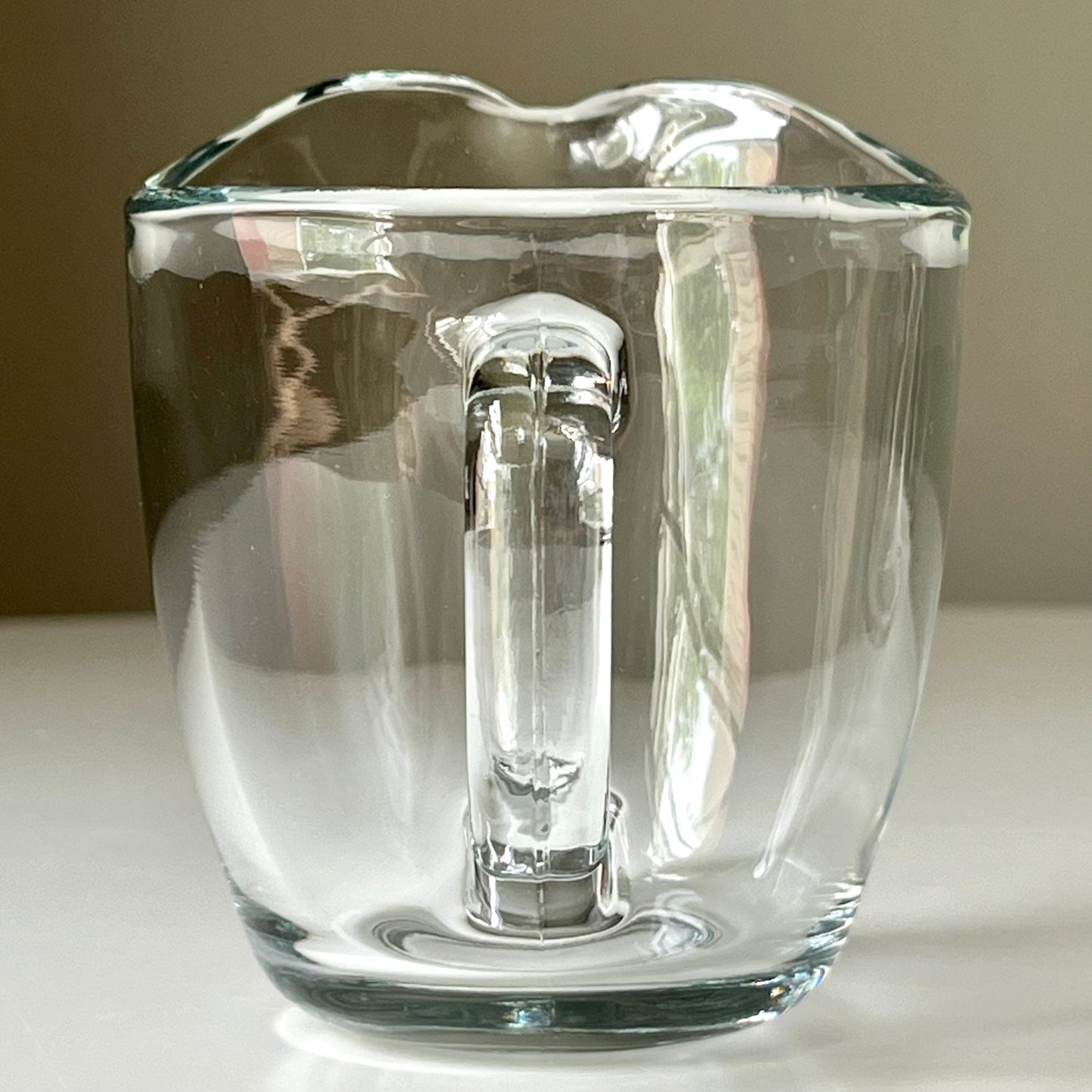 Sleek Clear Glass Creamer by Anchor Hocking