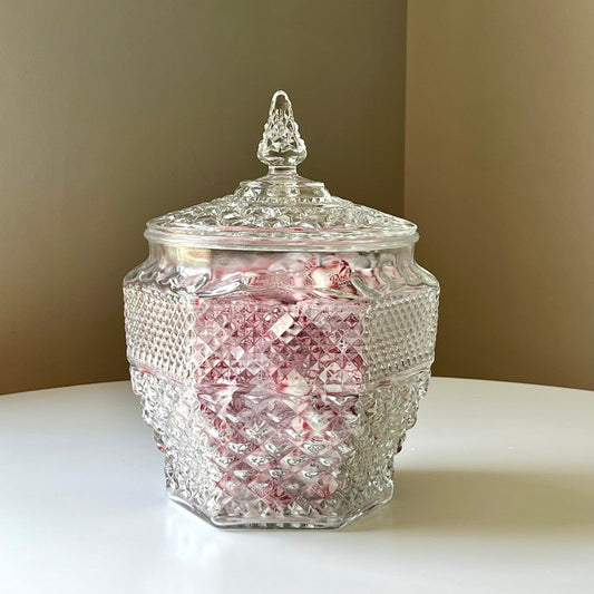 Embossed Diamond Patterned Wexford Apothecary Jar