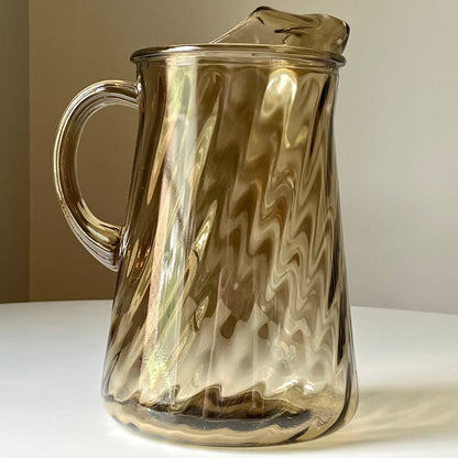 Tawny Glass Pitcher by Indiana Glass Company