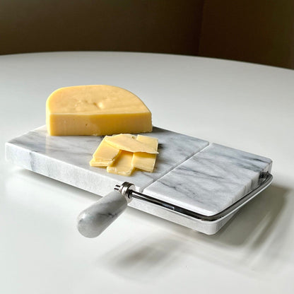 Marble Cheese Tray with Slicer