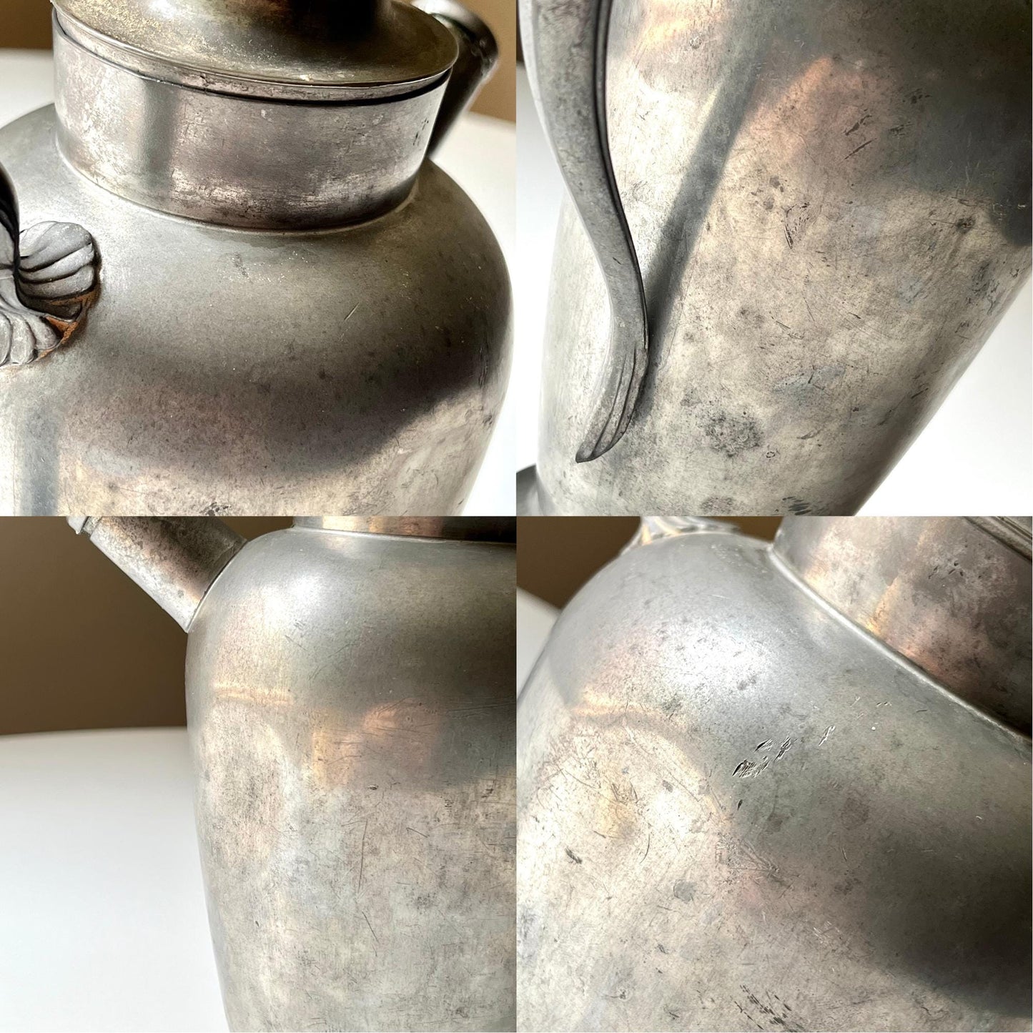 Vintage Sheets Rockford Co. Pewter Pitcher