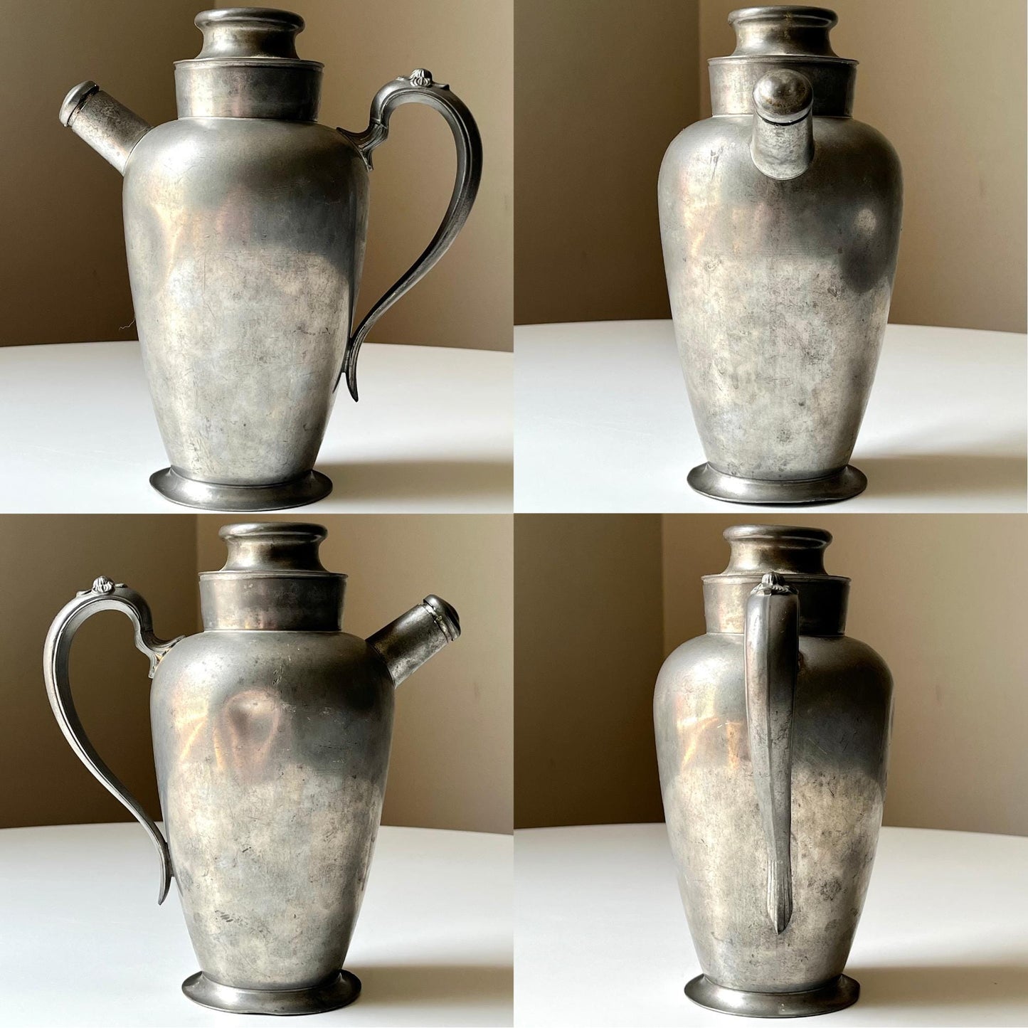 Vintage Sheets Rockford Co. Pewter Pitcher