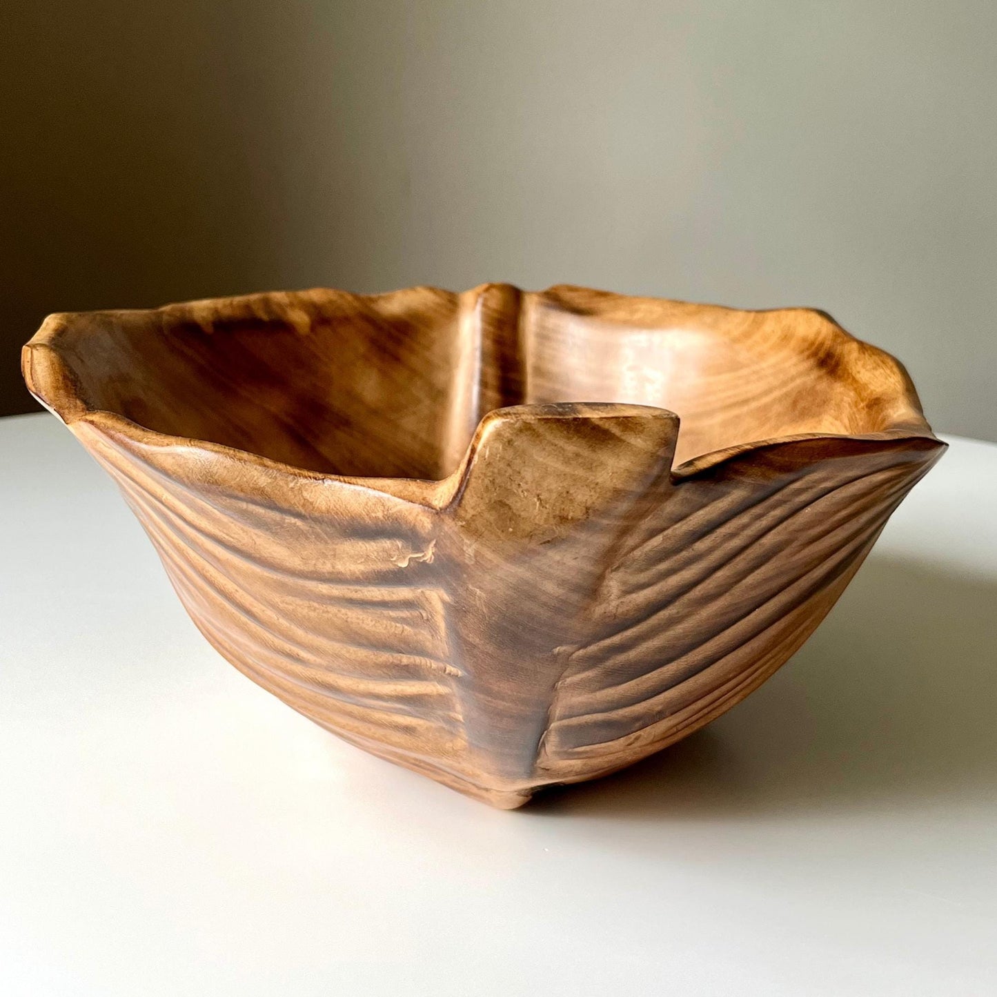 Organic Shape Wood Bowl