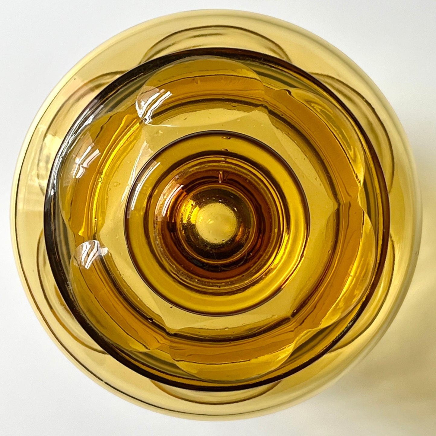 Amber Glass Apothecary Jar by L.E. Smith