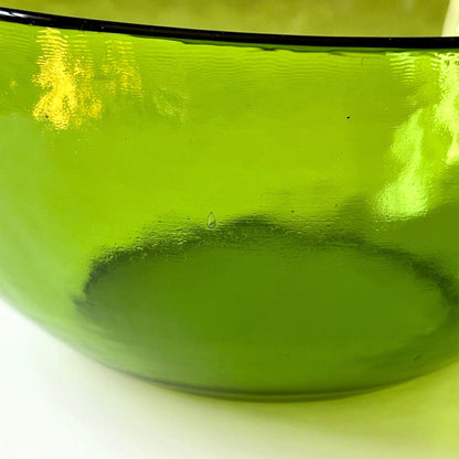 Green Colored Glass Bowls