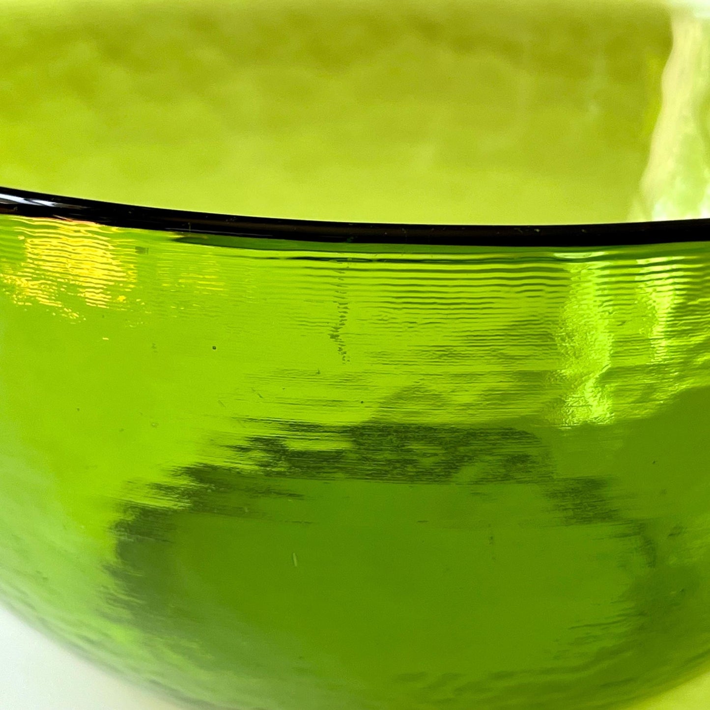 Green Colored Glass Bowls