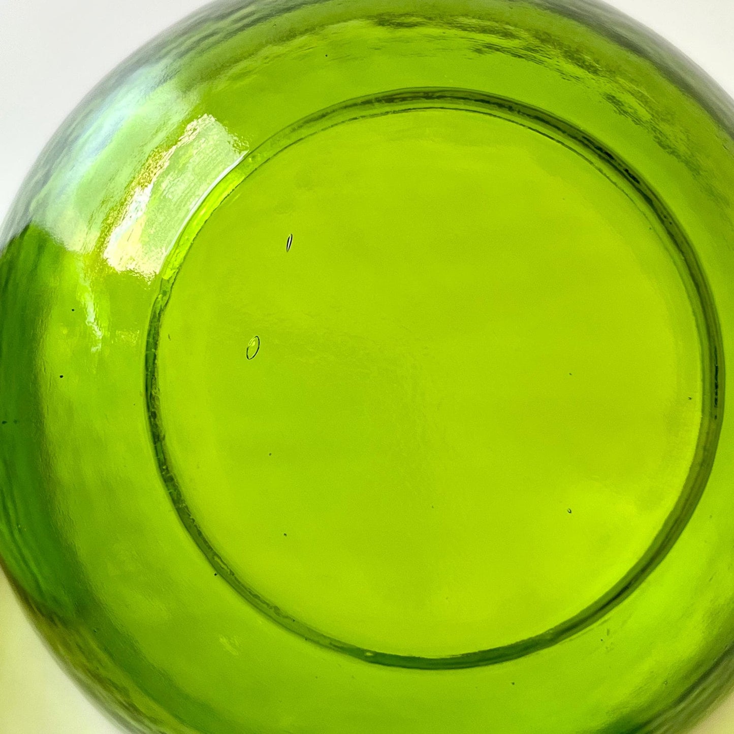 Green Colored Glass Bowls