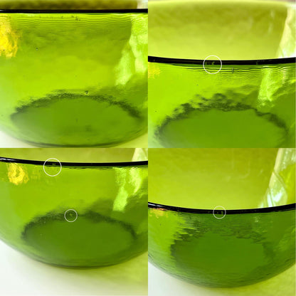 Green Colored Glass Bowls