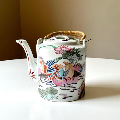 Bird & Flower Japanese Style Teapot