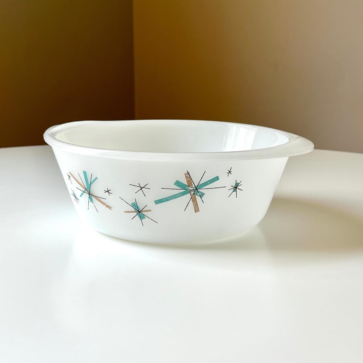 Vintage 1960s Glasbake "North Star" Casserole Dish